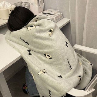 ✨臺灣發貨✨辦公室披肩午睡毯學生宿舍蓋毯卡通保暖毛絨午休毛毯子四季空調被