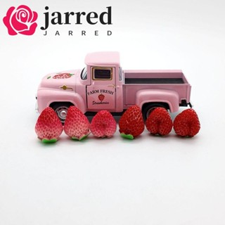 JARRED 復古草莓卡車裝飾,雕像感官玩具迷你汽車裝飾品,新奇小雕像工藝品有趣的金屬汽車微型模型兒童玩具
