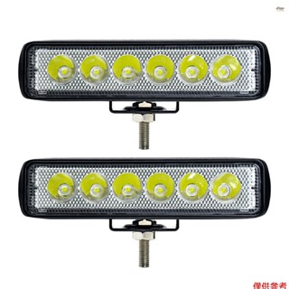 Led 燈條,2 件 6 英寸 IP68 防水 LED 工作燈 6000K 30W SUV ATV 汽車卡車駕駛燈