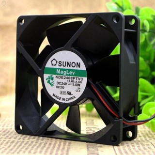 #冰峰散熱#原裝建準SUNON 8CM 8025 24V 1.0W KDE2408PTV3 變頻器散熱 風扇