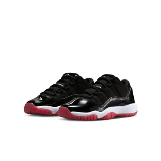 Air Jordan 11 Low Bred 2025 黑白紅 GS 女鞋 大童鞋 FV5121-006【Fashion