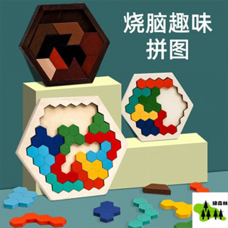 木製 異形拚圖 成人 高難度 專注集中 磁力七巧板 智力拼圖 磁性七巧板 七巧板積木 幾何積木 木製積木 磁性積木