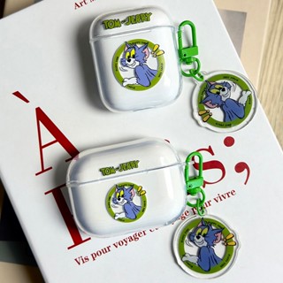 Airpods 4 Pro 2 3 1 搞笑貓卡通圖案透明軟TPU防震藍芽無線耳塞保護套外殼帶防丟掛件耳機套