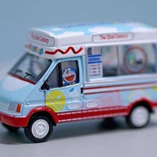 Tiny微影玩具 ICE Cream Van 卡通多啦A夢香港街頭冰淇淋車模型