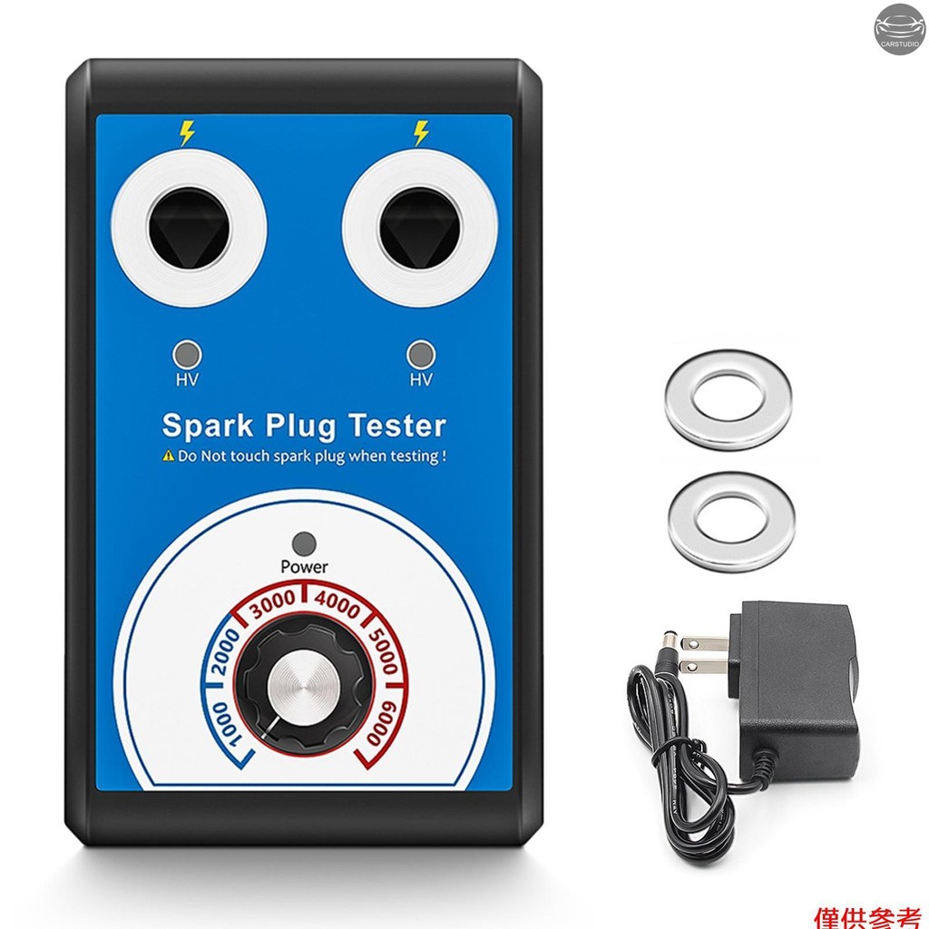 雙孔火花塞測試儀 12V 0-6000rpm/min 汽油油車輛火花塞測試儀,直徑 13mm 100V-240V 輸入電
