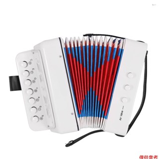 Yoh 迷你 10 鍵兒童手風琴玩具 ABS 材料樂器