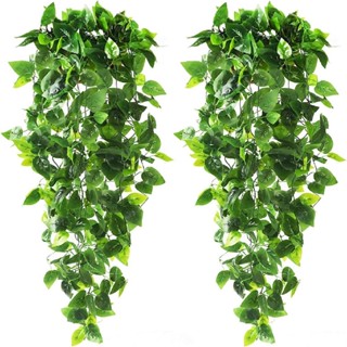 現貨 模擬綠植 壁掛塑膠綠蘿 仿生壁掛植物藤條 人造綠蘿吊蘭裝飾花