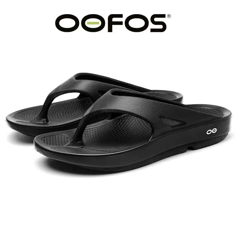 OOFOS拖鞋恢復夾腳拖厚底男女舒適減壓運動賽後涼鞋夏 ＨＦ08