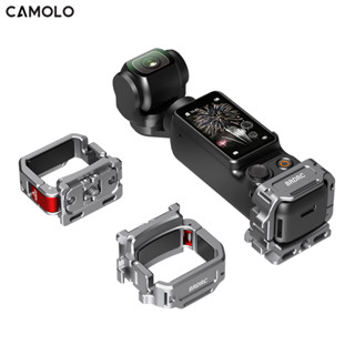DJI Osmo Pocket 3 擴展適配器快速釋放安裝支架多功能框架支架帶 1/4" 螺絲孔冷靴腕帶