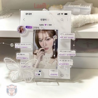 金冬天金旼炡泡泡小卡立牌金玟庭ins風明星周邊創意diy亞克力擺件