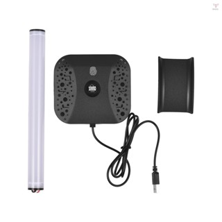 耳機支架 RGB 燈適用於臺式電腦遊戲耳機底部防滑耳機顯示器支撐支架 10 種燈光效果模式可拆卸耳機拾音器 USB 有線