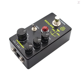 Moskyaudio FUZZ 吉他效果踏板 4 模式開關和音量/音色/保持控制緊湊型便攜式數字法茲吉他效果器效果處理器