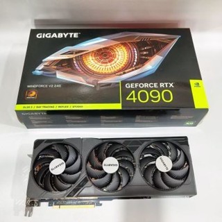 三井百貨、、、技嘉RTX4090魔鷹風魔雪鷹原裝散熱器塞博顯卡手辦顯示卡DIY擺件展品