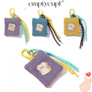 EMPTYCUP錢包,滌綸糖果色零錢包,創意禮品帶鑰匙圈多功能防震收納袋