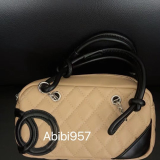實拍❤ 現貨 中古vintage新款康鵬時尚保齡球枕頭菱格單肩手提包 2BR9