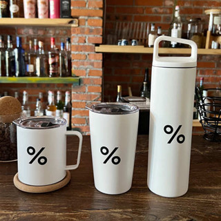杯子收納 水杯 水壺 杯子 現貨Arabica阿拉比卡百分號%咖啡杯不鏽鋼保溫杯馬克杯隨行杯水杯
