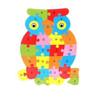 26英文字母單詞動物拼圖兒童英語啟蒙字母拼圖拼版木製玩具3-10歲5.7