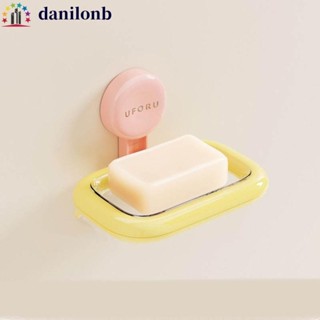 DANILO吸盤肥皂盒,排水防滑肥皂盒支架,便攜式壁掛式易於安裝可重複使用肥皂收納盤廚房