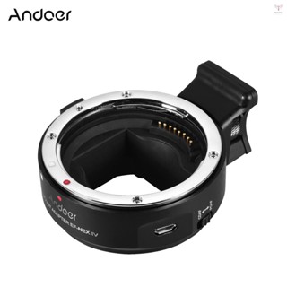 Andoer EF-NEX IV 鏡頭卡口轉接環高速數字自動對焦相容佳能 EF/EF-S 卡口鏡頭至 A7/A7R/A7