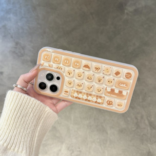 立體 創意 鍵盤 可愛卡通 手機殼 TPU軟殻 適用於 iPhone 11 12 13 14 15 16 Pro Max