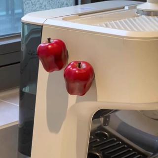 【臺灣出貨】【可愛造型】紅色蘋果磁性冰箱貼立體磁力可愛模擬蘋果磁吸冰箱貼洞洞diy裝飾