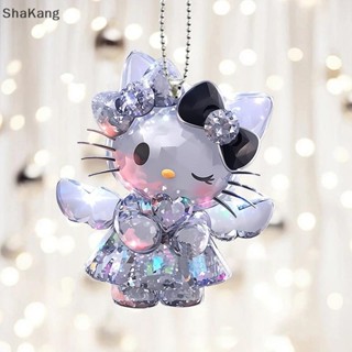 SKMY 2PCS 動漫三麗鷗娃娃派對掛飾 Hello Kitty 仿水晶銀 DIY 亞克力平板汽車裝飾掛件 SKK