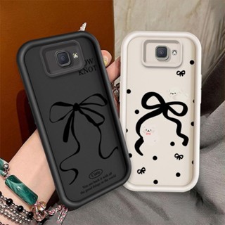 SAMSUNG 相容三星 Galaxy S20 S21 S22 S23 S24 S25 Plus FE 黑色蝴蝶結矽膠套