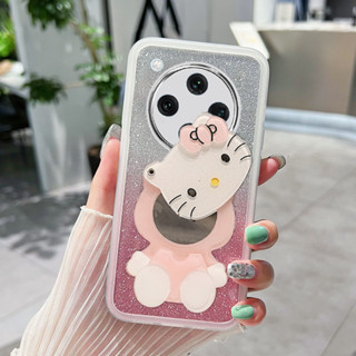 適用於 OPPO Find X8 Pro 5G FindX8 手機殼混色閃亮閃亮軟殼KT貓TPU 相機保護套可愛可愛外殼