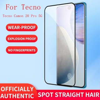 適用於 Tecno Camon 20 Pro 5G 帶防碎鋼化玻璃 Tecno Camon20 Pro 5G 螢幕保護膜