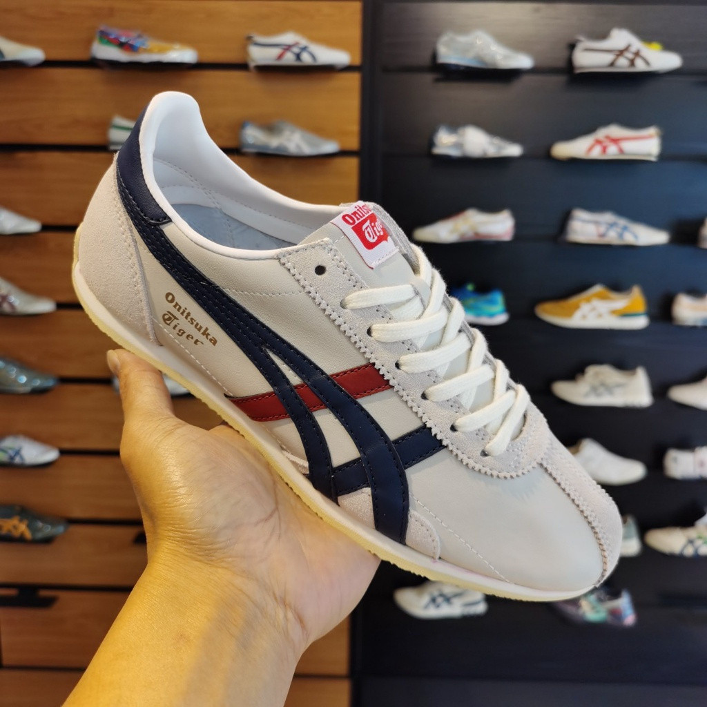 In onitsuka tiger runspark110羊皮休閒鞋羊皮運動女跑鞋