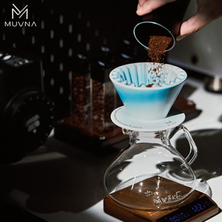 新品特惠#咖啡 配件MUVNA慕威納 滴濾式手衝咖啡濾杯蛋糕濾杯陶瓷過濾杯手衝咖啡器具