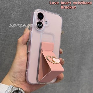 愛心腕帶折疊支架適用於 iPhone 手機殼桌面支架支架多功能通用