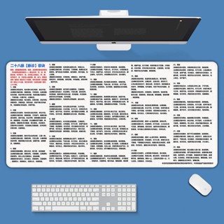 [現貨 保固]關註領取九折 滑鼠墊 鍵盤快捷鍵大全 中醫二十八脈診歌訣桌墊把脈鼠標墊辦公室桌麵電腦桌墊子鎖邊防滑