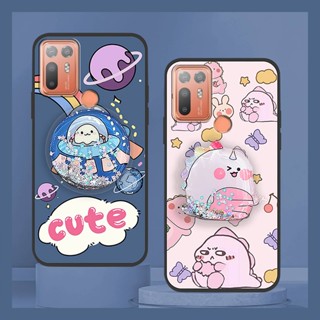 情侶透明HTC D20 Plus/Desire 20+手機殼旋轉個性純色青春男女款簡約流沙新款奢華潮流防塵散熱創意矽膠