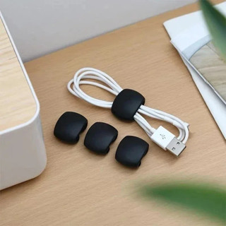 4 件裝繞線器電纜整理夾鼠標線耳機架 USB 充電器架桌面整潔整理器電線保護器