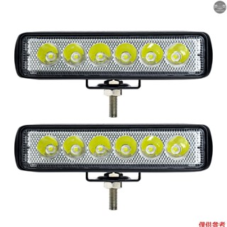Led 燈條,2 件 6 英寸 IP68 防水 LED 工作燈 6000K 30W SUV ATV 汽車卡車駕駛燈
