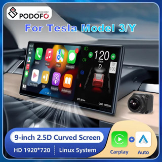 Podofo 9 ”抬頭顯示器適用於特斯拉Model 3/Y Tesla HUD顯示器Carplay Android A