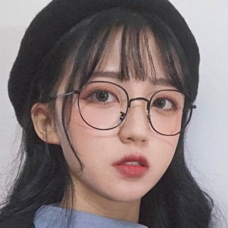 XJ*現貨+預購 裝飾眼鏡 韓版潮小清新眼鏡女小框藝文學生眼鏡框 橢圓可愛平光眼鏡架男