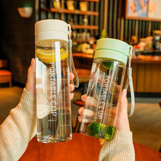 臺灣出貨 夏季水杯女生高顏值2025新款帶茶隔刻度吸管杯耐高溫tritan 水壺杯子600/800ml可愛透明大容量隨行