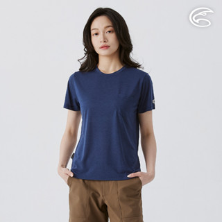 ADISI 女drirelease羊毛消臭抑菌快排上衣 AL2511003 深藍 (S-2XL)｜吸濕 快乾 抗臭 親膚