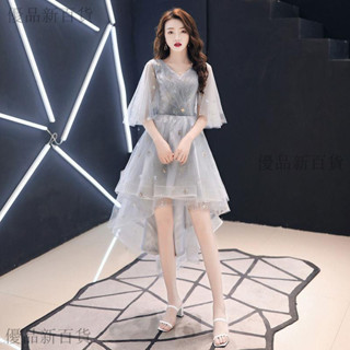 宴會晚禮服僊氣款顯瘦平時可穿小個子學生伴娘服