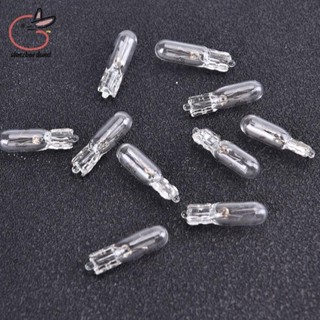 GRDOG 10Pcs 12V 1.2W T5 玻璃燈泡儀表板儀表板剎車燈泡 th