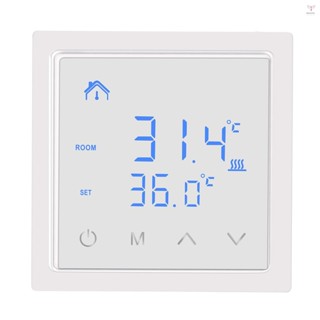 恆溫器 16A 地暖溫度控制器,帶 LED 觸控式螢幕 85-265V 電加熱控制