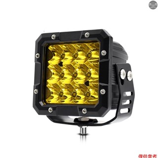 Led 燈條,5 英寸 100W 4300K 黃燈工作燈 12000LM 防水霧燈,適用於越野車、卡車、汽車、沙灘車、S