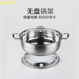 熱賣中！ ！加厚不鏽鋼炒鍋架廚房隔熱防燙鍋架廚房置物架雙層鍋墊雙層放鍋架臺灣出貨%