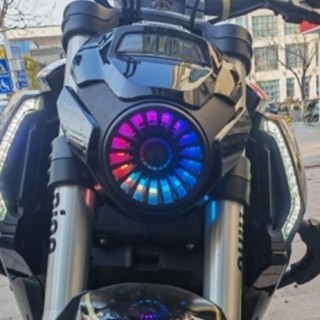 車友實測✨輕鬆安裝 奔達燎700 大燈改裝 天使眼 日行燈 LED總成 機車燈 單色藍色 裝飾燈 機車燈具