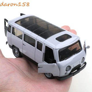 DARON模擬麵包車模型,裝飾打開門合金汽車模型,壓鑄珍藏品微縮模型拉回汽車玩具聖誕禮物