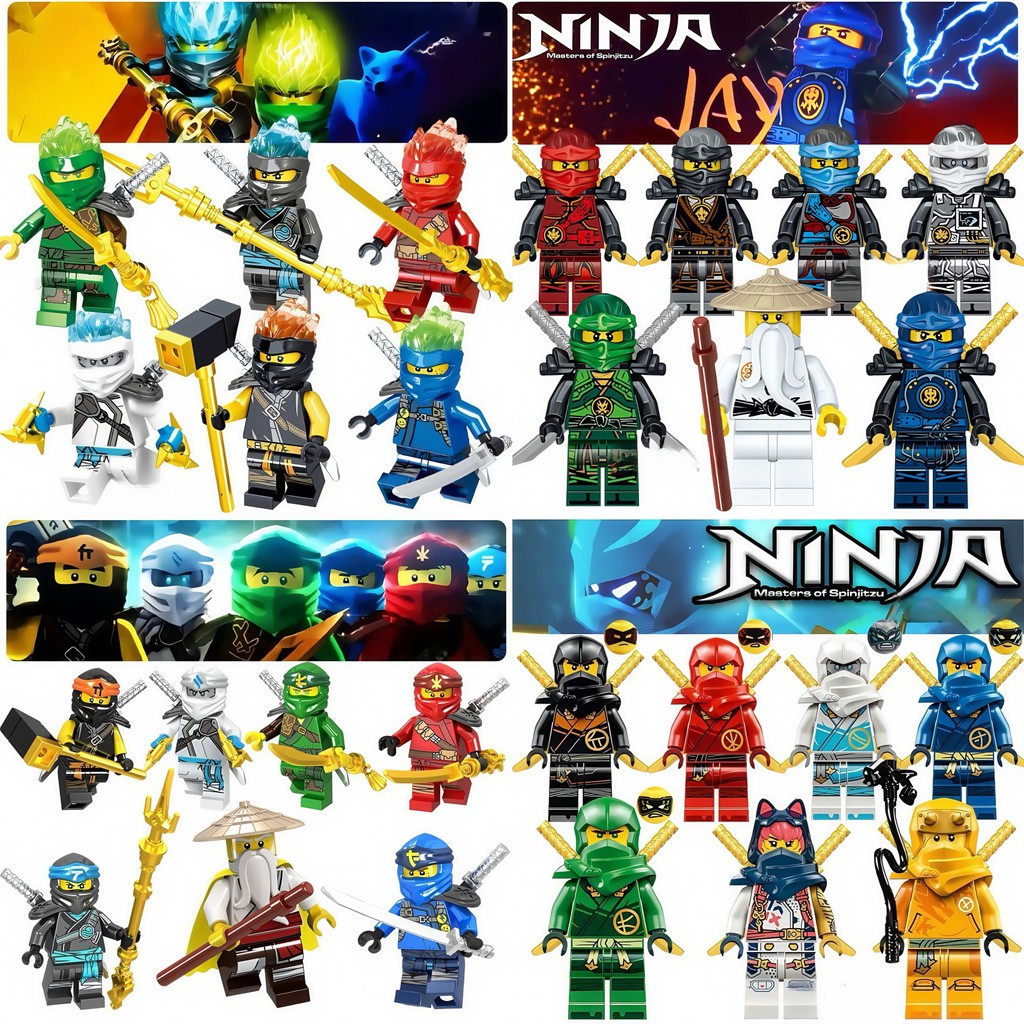 🔥免運🔥幻影忍者系列公仔積木便宜販售🔥相容樂高幻影忍者積木人偶 lego積木人仔 拼裝忍者公仔積木玩具 人偶積木 禮物