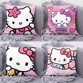 Hello kitty汽車抱枕靠枕 客廳沙發靠枕靠墊凱蒂貓枕頭可愛卡通少女心kt貓抱枕套