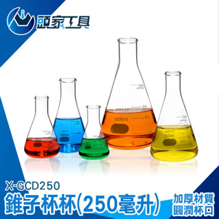 《頭家工具》錐子杯杯 北歐花瓶 飲料容器 造型玻璃杯 植物玻璃瓶 冷飲杯 量瓶 X-GCD250 高硼矽玻璃杯 燒杯酒